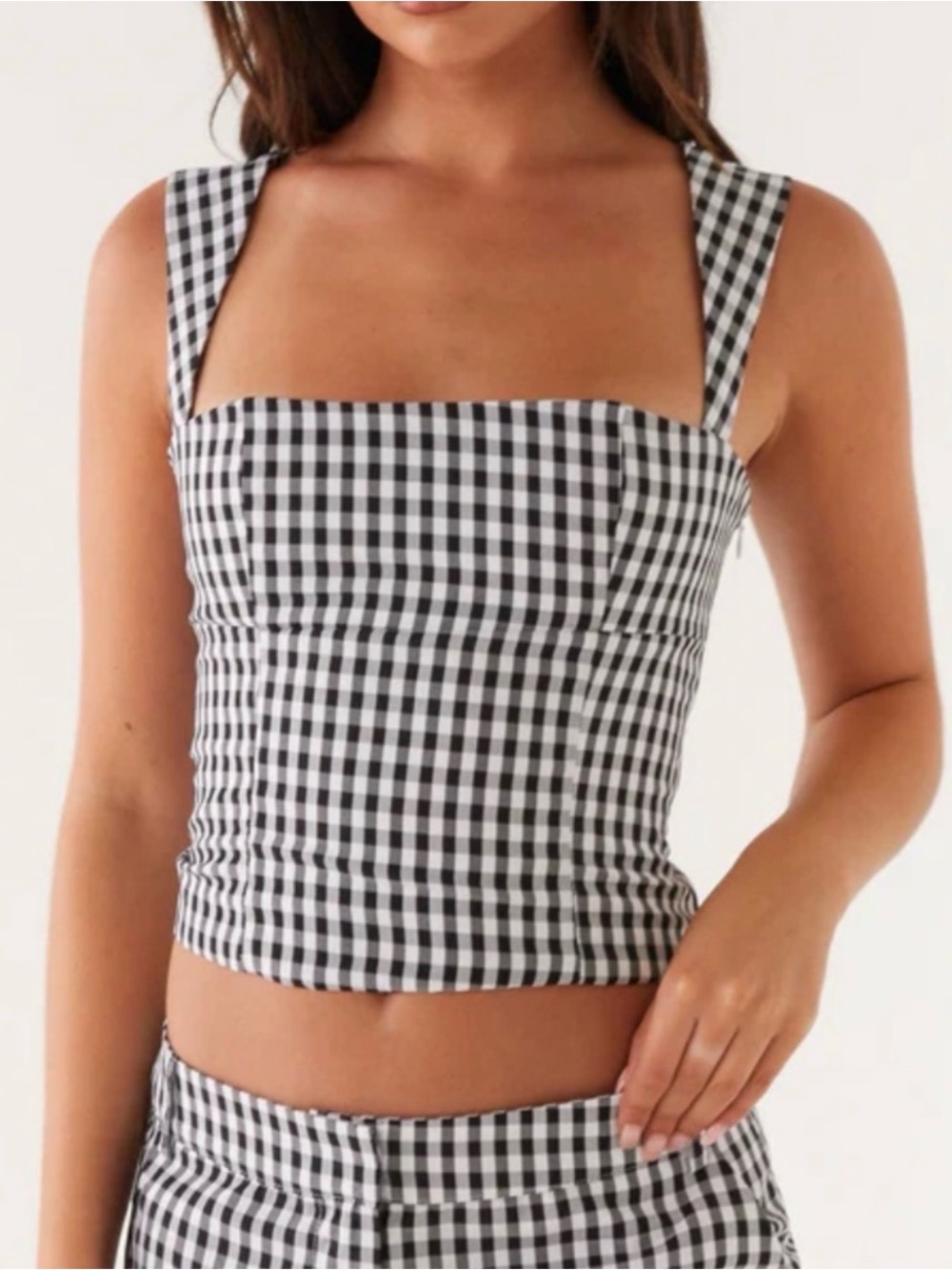 Peppermayo Black & White Gingham 1 piece set! Never Worn